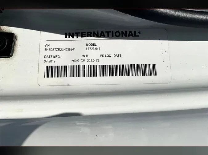 2020 INT LT625 6x4
