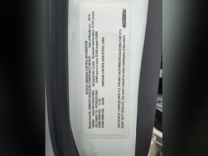 2019 FREIGHTLINER/MERCEDES M2 106