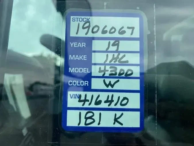 2019 International 4300
