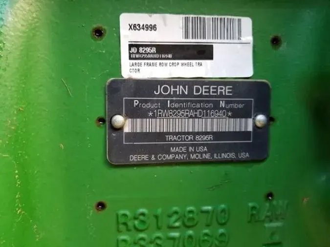 2017 John Deere 8295R