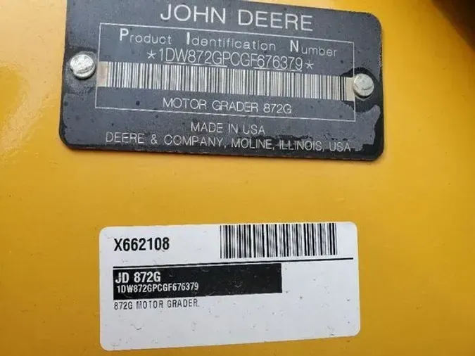 2016 John Deere 872G