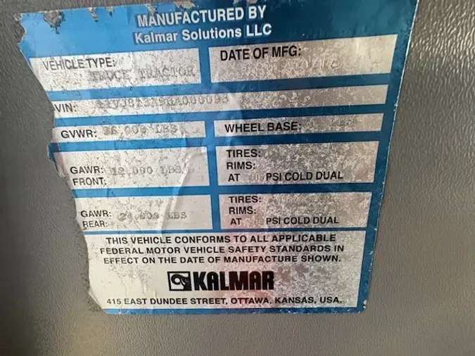 2017 KALMAR OTTAWA T2 4X2 DOT/EPA9ca2758d97e5a9fee679e5a5e4c209c2