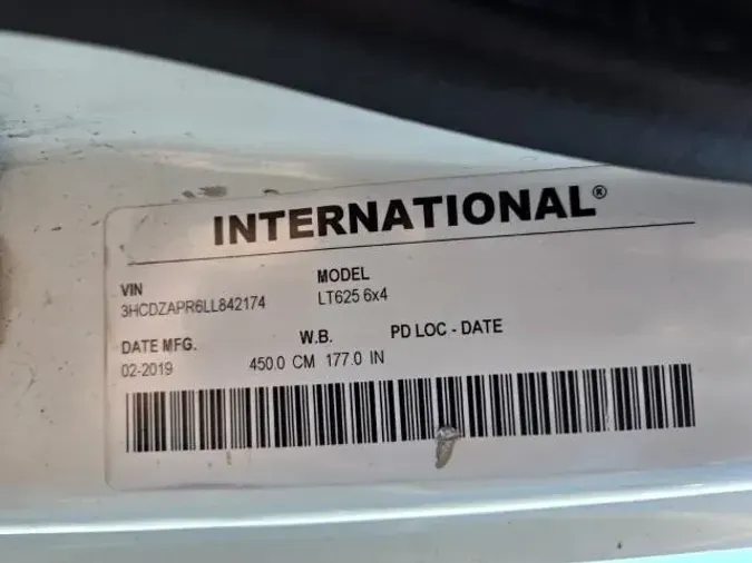2020 International LT625