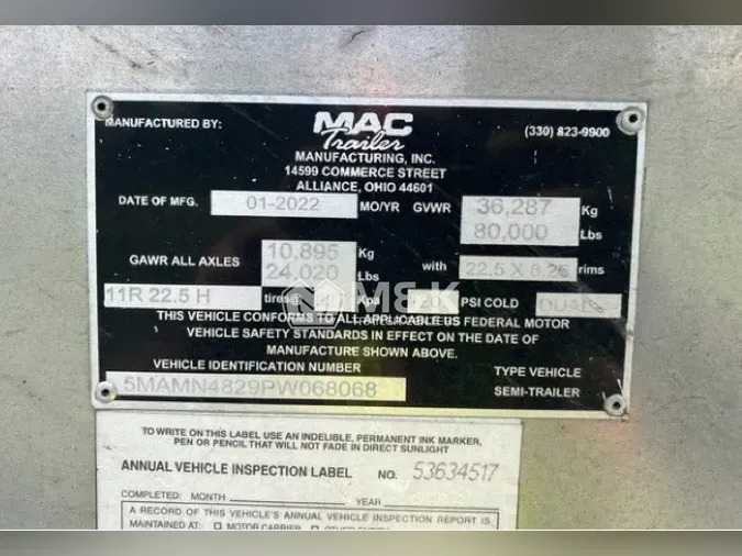 2023 MAC TNSP484MF100 Walking