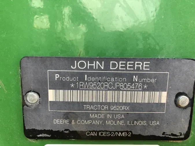 2018 John Deere 9520RX
