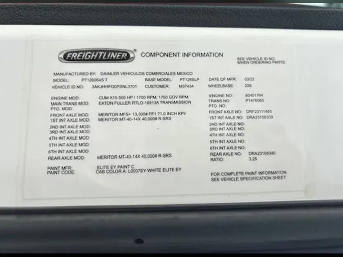 2023 Freightliner Cascadia 126