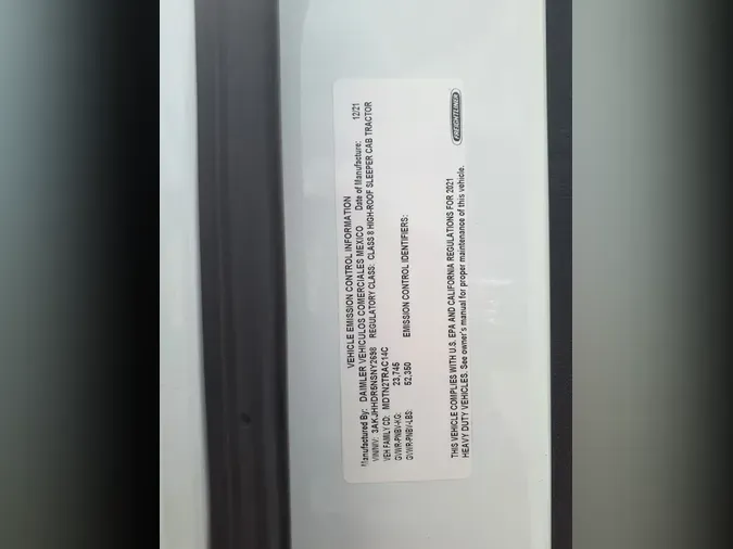 2022 FREIGHTLINER/MERCEDES NEW CASCADIA PX126649e9874c427c1f7806a9e2a14f4e6df3c