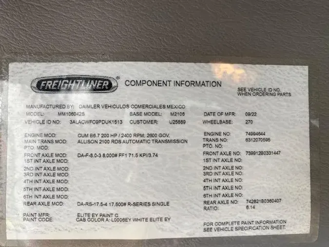 2023 Freightliner Business Class M2 106