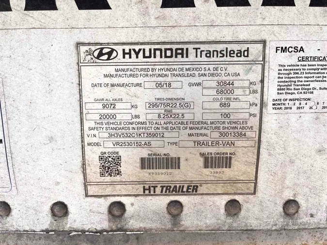 2019 HYUNDAI 