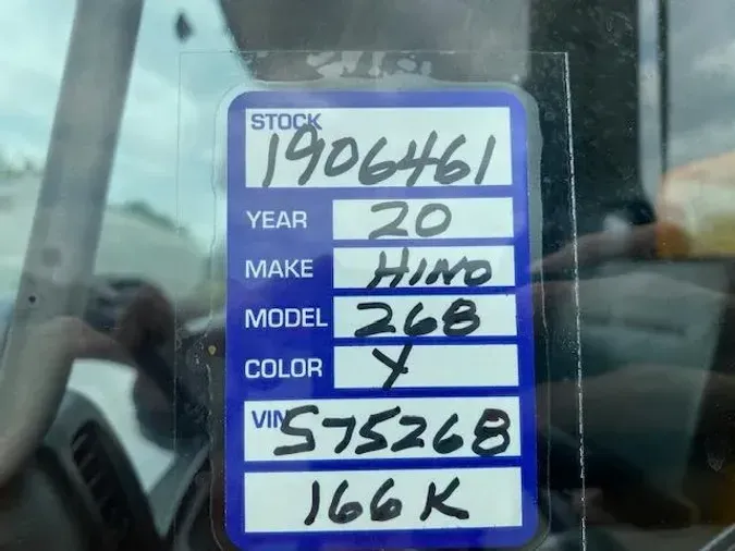 2020 Hino 268A
