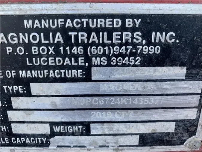 2019 MAGNOLIA TRAILERS STRETCH POLE TRAILER