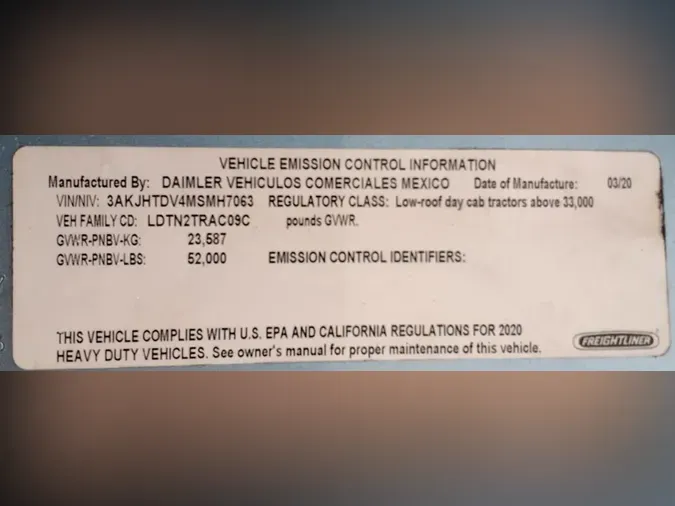 2021 FREIGHTLINER/MERCEDES CASCADIA PX11664ST