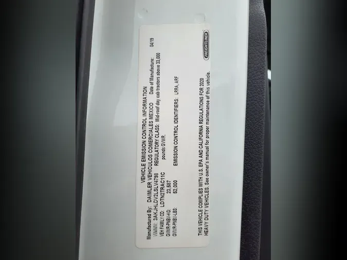 2020 FREIGHTLINER/MERCEDES NEW CASCADIA PX12664