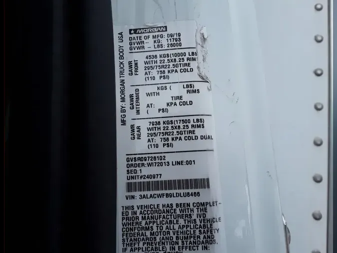 2020 FREIGHTLINER M2 106