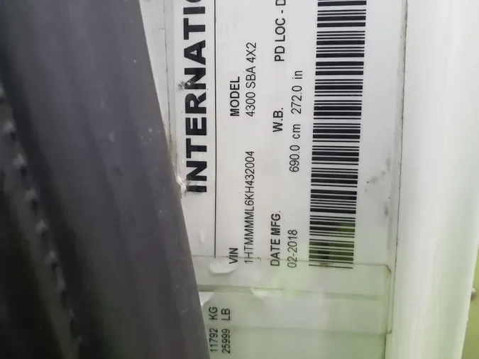 2019 NAVISTAR INTERNATIONAL 4300a445adf1ac1b844ef807ee5cba41899a