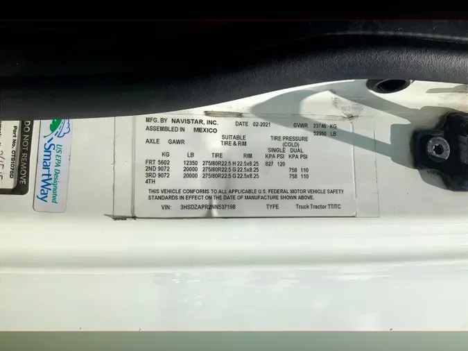 2022 INT LT625 6x4