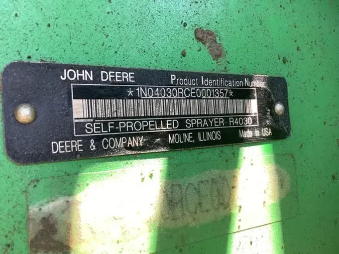 2014 John Deere R4030