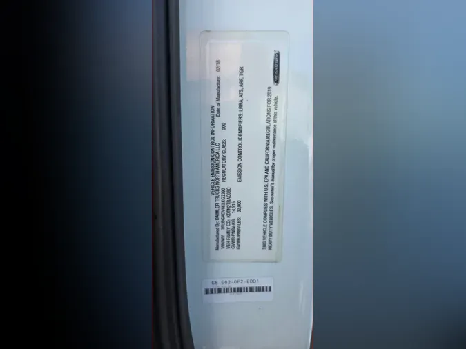 2019 FREIGHTLINER/MERCEDES CASCADIA 113a58bacc49b297d2701793bdaa59da74b