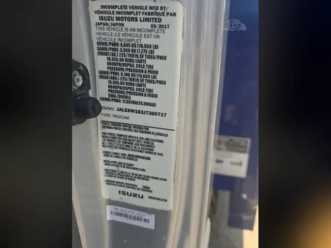 2018 ISUZU NQR