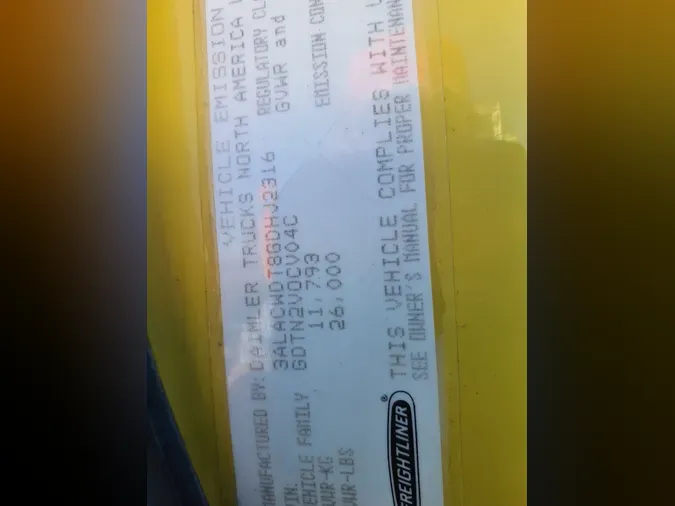 2016 FREIGHTLINER/MERCEDES M2 106a5d155988212d21389abb0fd92001d79