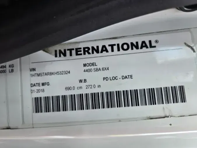 2019 International 4400
