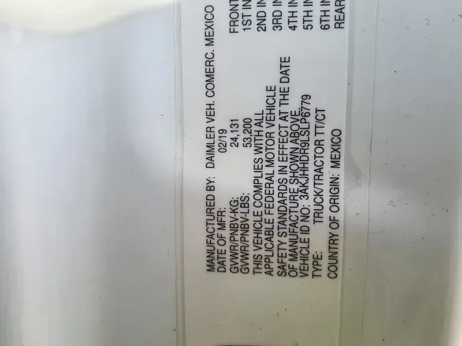 2020 FREIGHTLINER NEW CASCADIA PX12664