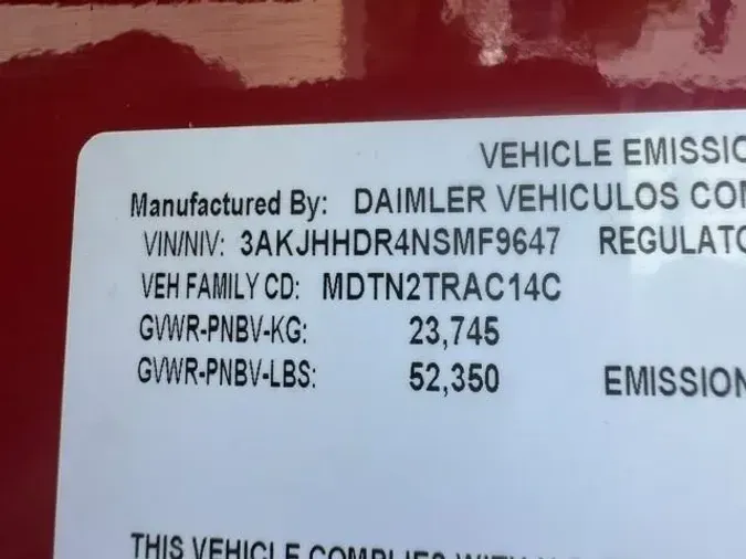 2022 Freightliner Cascadia