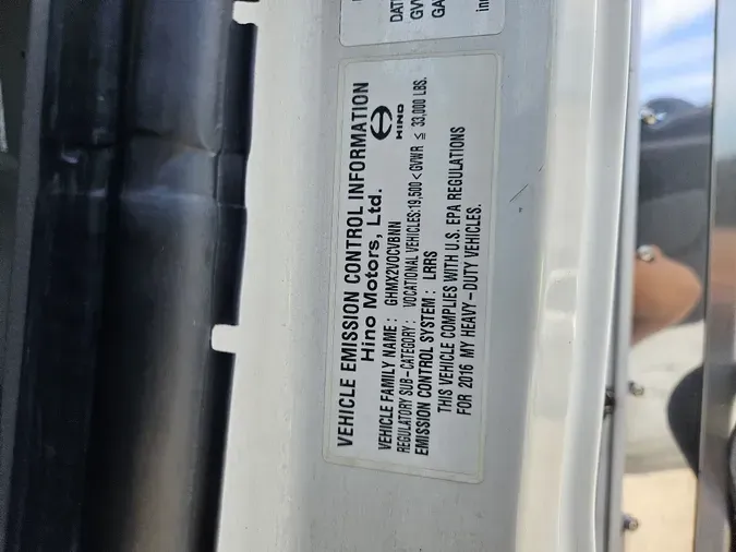 2016 HINO 338 Reefer
