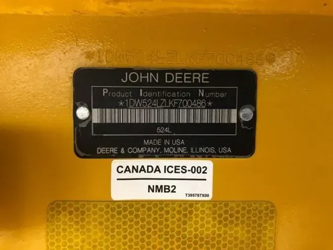 2019 John Deere 524L