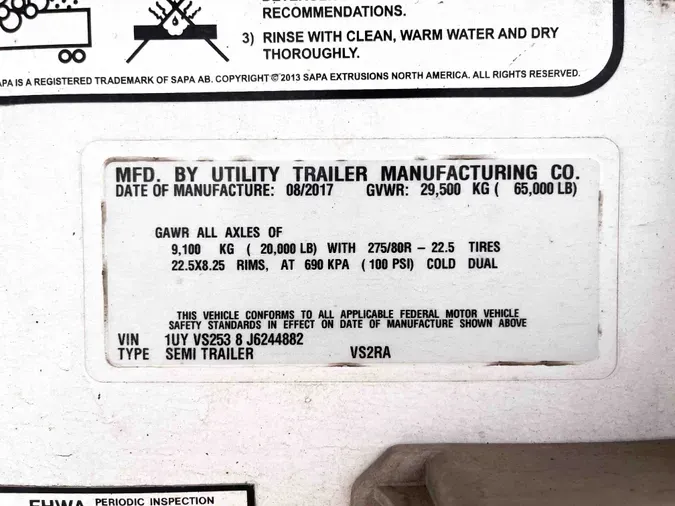2018 UTILITY VS2RA