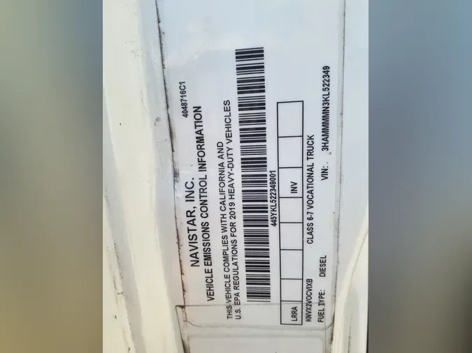 2019 NAVISTAR INTERNATIONAL 4300ac8121ab6b32f89a6dc4a9f851cdf4be