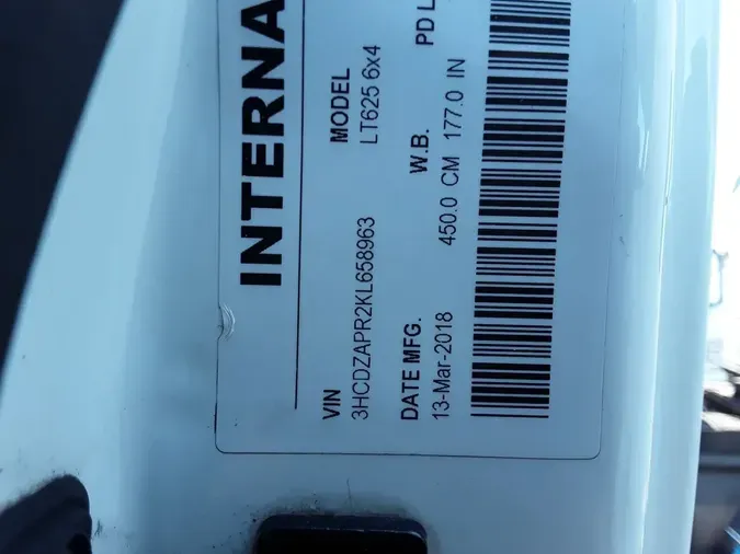 2019 NAVISTAR INTERNATIONAL LT625 DAYCAB T/Aac8262d136d8a3a1c83a0dcbcd614e2e