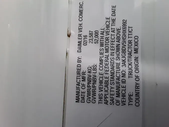 2017 FREIGHTLINER/MERCEDES CASCADIA 113acc9ff7dacfb5bd8cdd692615c0bfad5