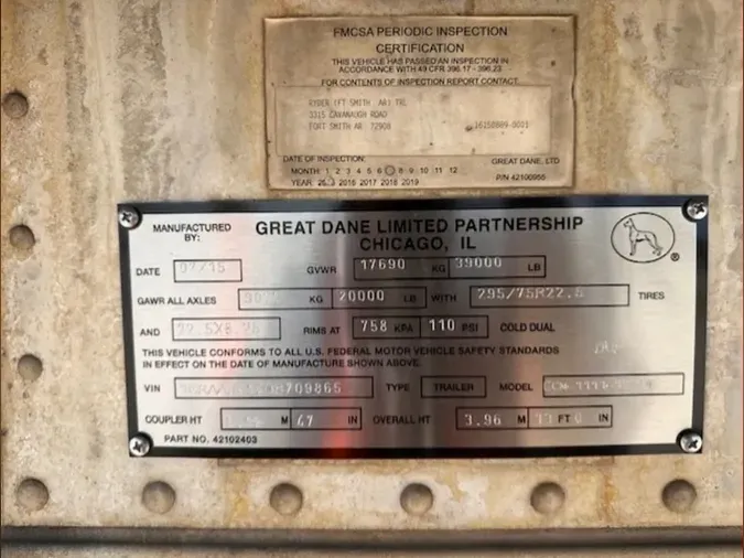 2016 GREAT DANE 700-28/156/102adc4e3d9d3238206284167a10b6c810c