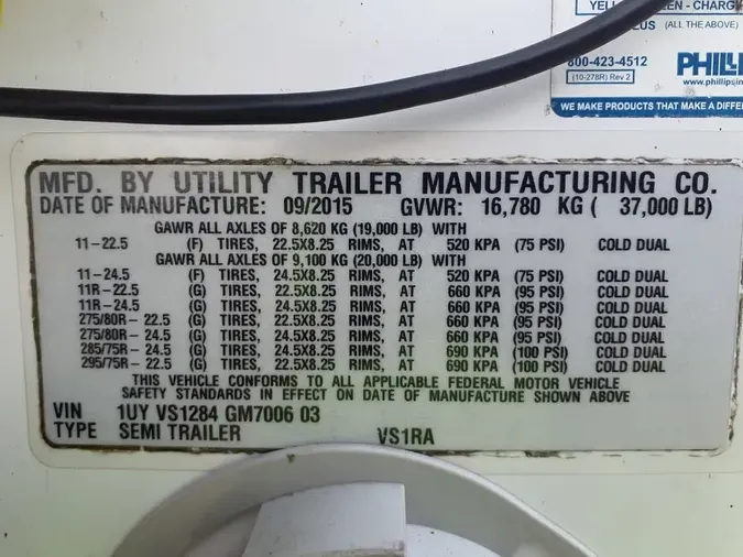 2016 UTILITY TRAILERS VS1RA 28/156/102ae049a0a395fd3c04124e8aba9b73f07