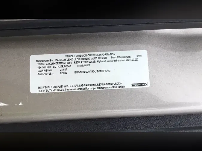 2021 Freightliner Cascadia