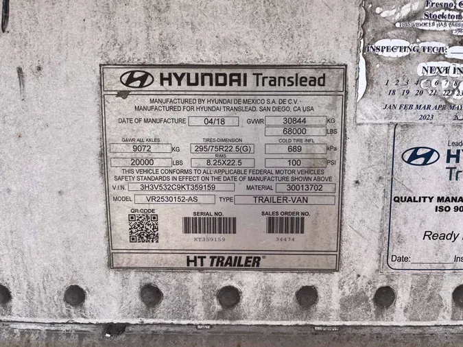 2019 HYUNDAI Reefer