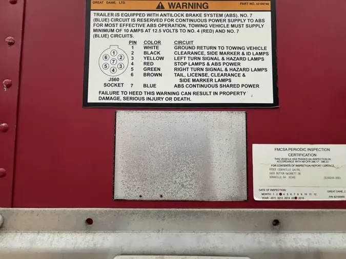 2015 GREAT DANE 7311TJW 45/150/96aff07b0add9e83169d02445f08bd9ccc