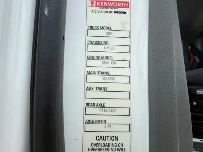 2020 Kenworth T880