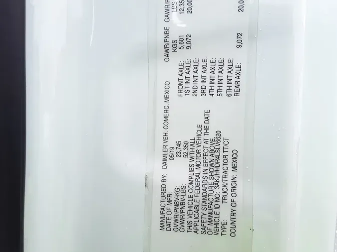 2020 FREIGHTLINER/MERCEDES NEW CASCADIA PX12664b09a653c9aaede770f1a23f6e59f45c8