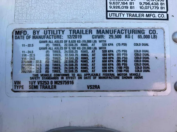 2021 UTILITY VS2RA