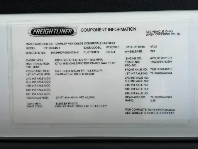2022 Freightliner PT126SLP