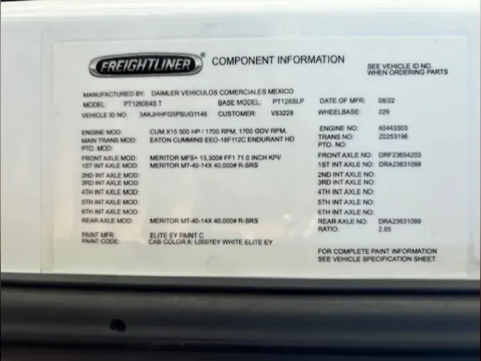 2023 Freightliner Cascadia 126