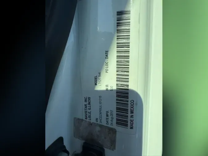 2018 International LT625