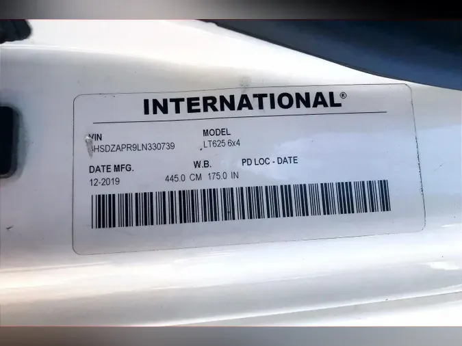2020 INT LT625 6x4
