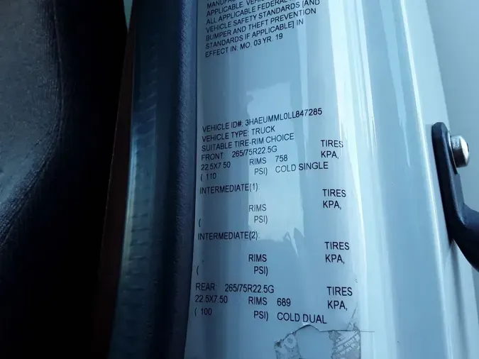 2020 NAVISTAR INTERNATIONAL MV607 (4X2)