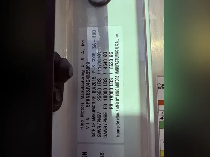 2016 HINO 268b55145bb27633487e5f3d512c6d61fec