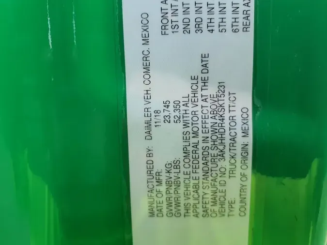 2019 FREIGHTLINER/MERCEDES NEW CASCADIA PX12664