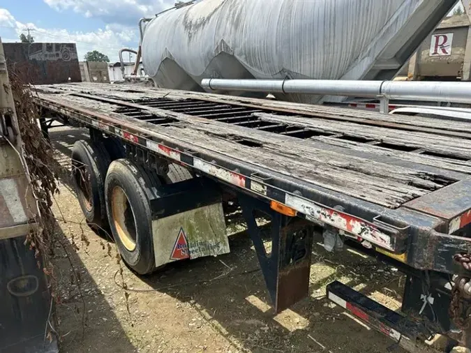 2007 TRANSCRAFT 42 FT FLAT BED FORK LIFT TRAILER
