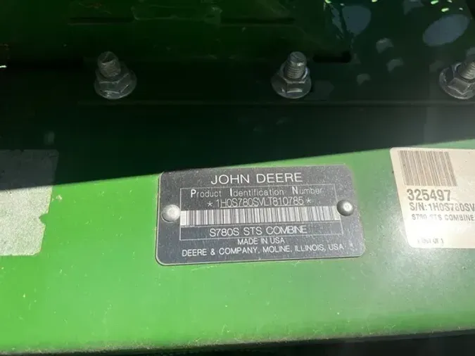 2020 John Deere S780